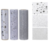 Decoris Polyester Fabric 14 x 200cm - 3 Assorted Champagne